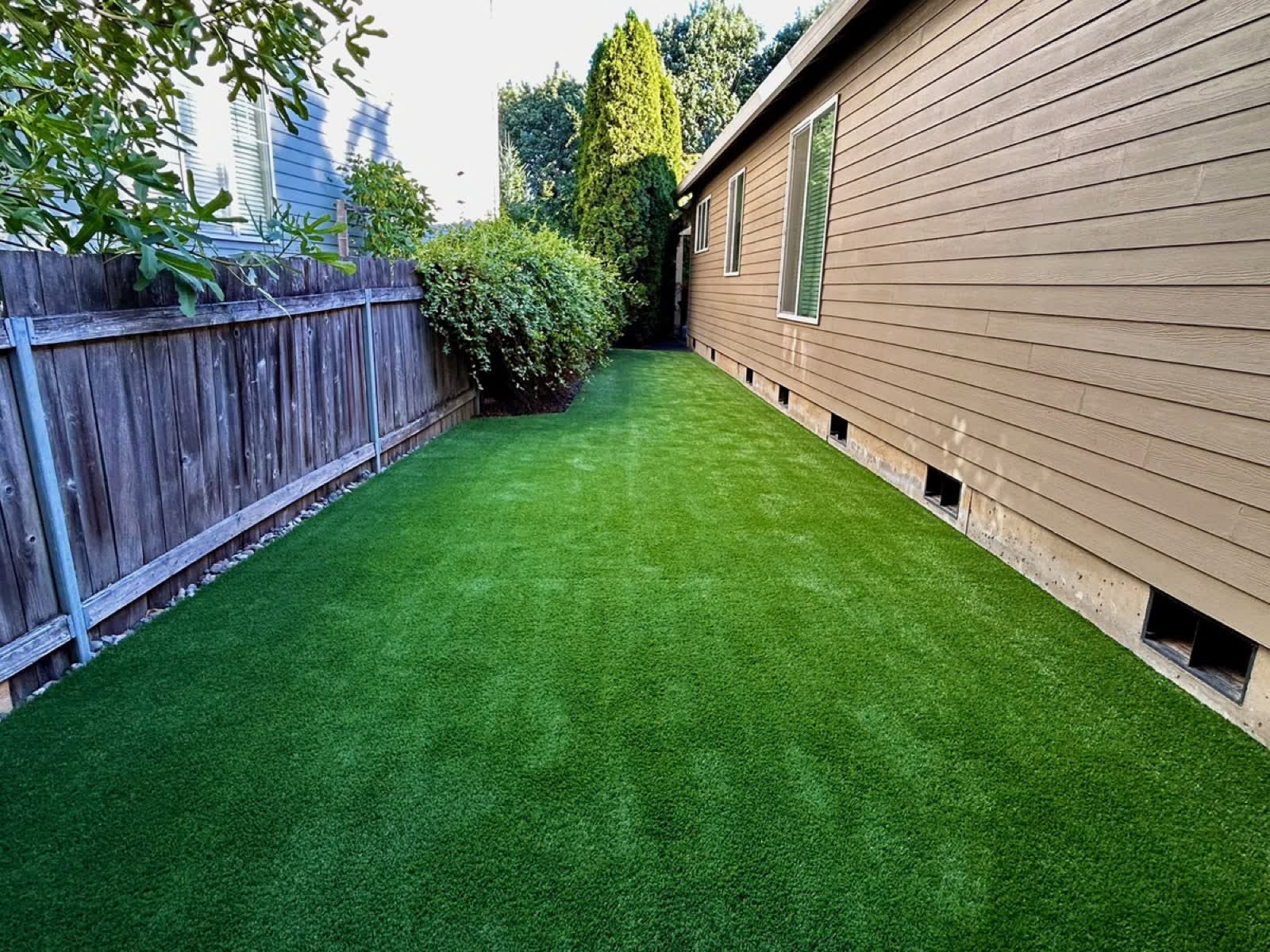 Yard Transformations, Artificial Grass Lawns project in Portland, OR
