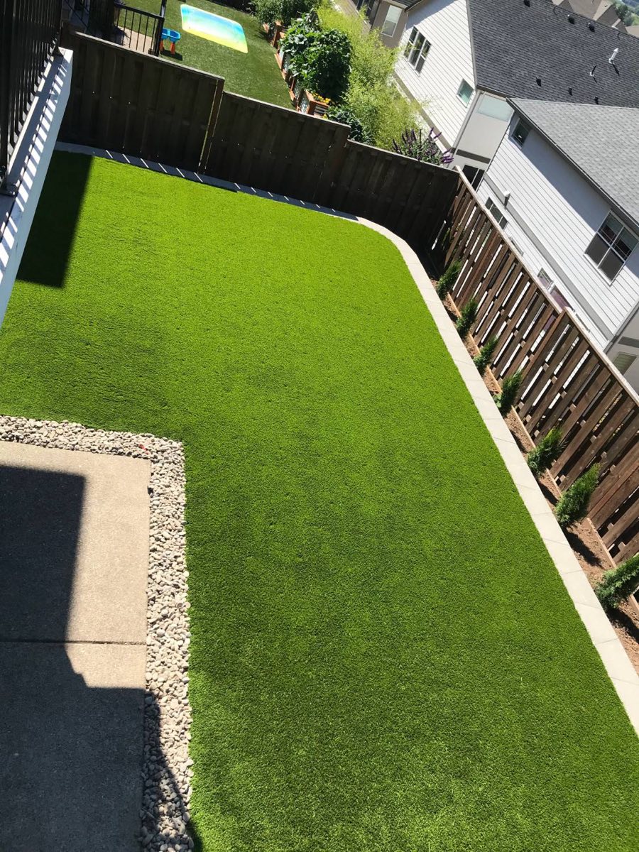 Bordered Lawns & Paver Edging, Artificial Grass Lawns project in Portland, OR